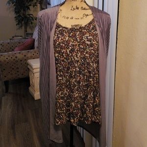 Grey Crushed Velvet Kimono